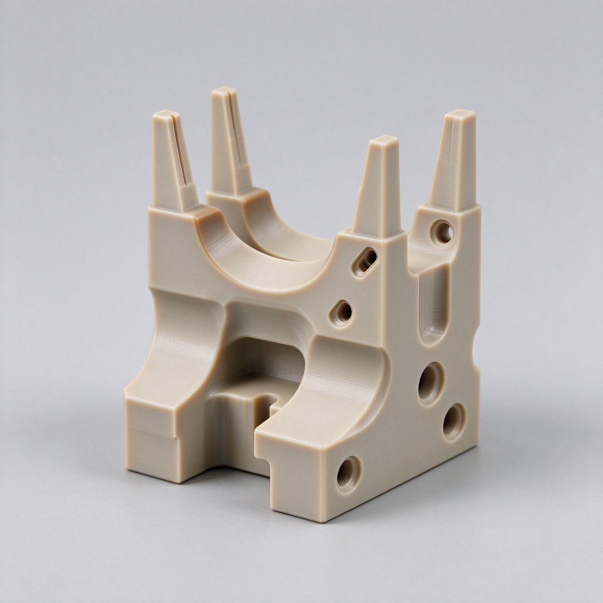 PEEK 5-Axis Machined Bracket