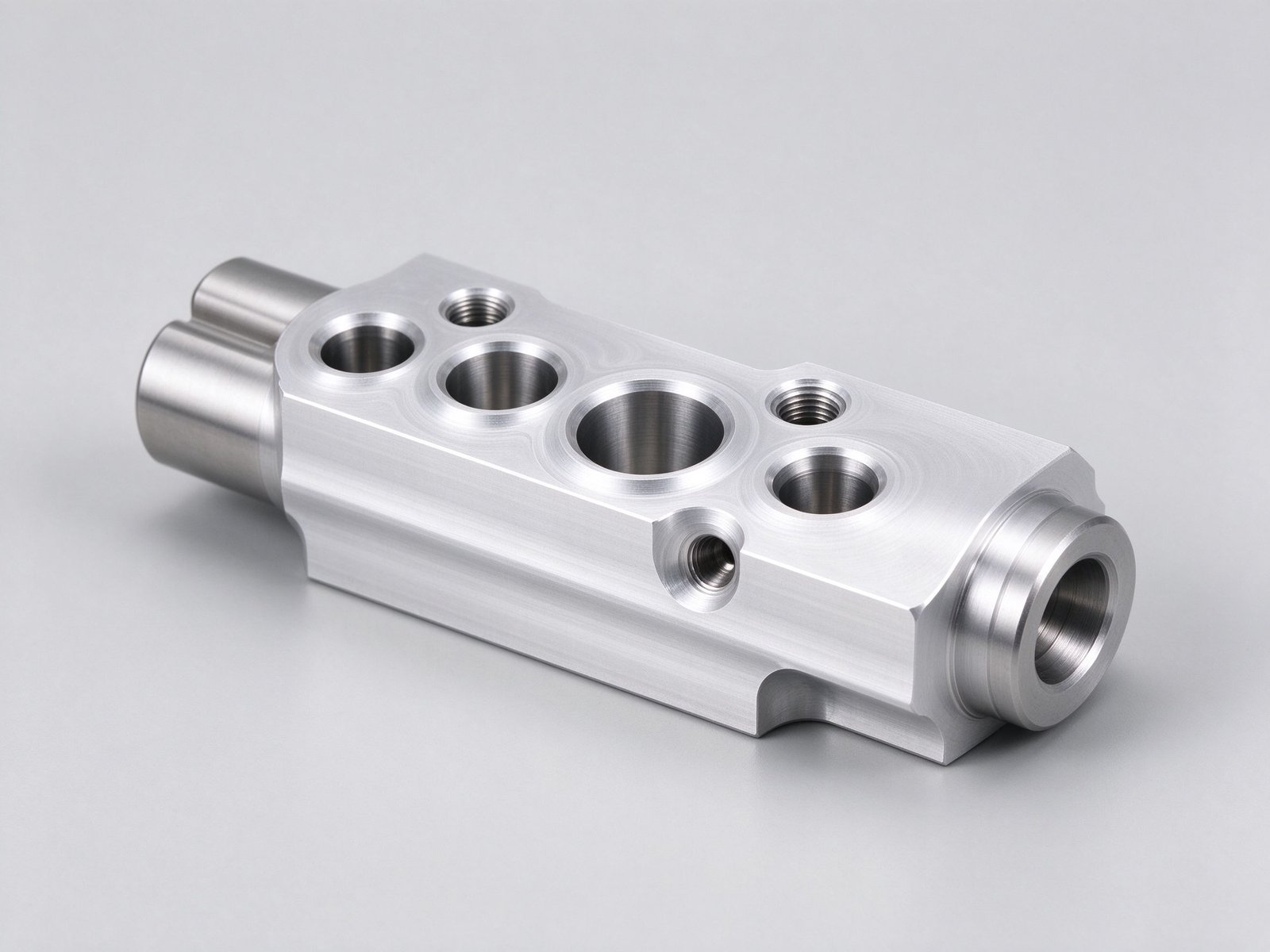 Corps de vanne multivoies 5 axes