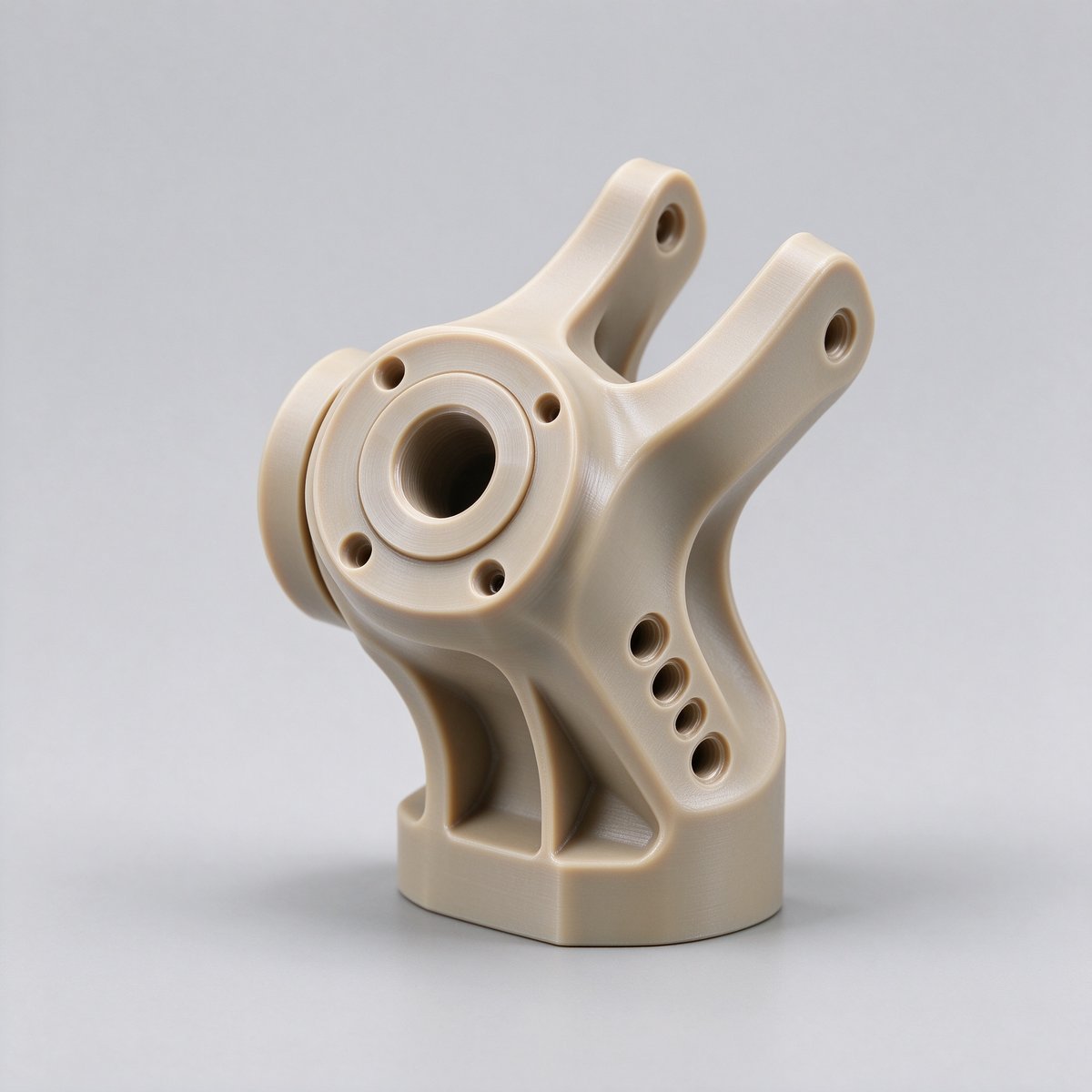 5-Axis CNC Machined PEEK Robot Wrist Housing
