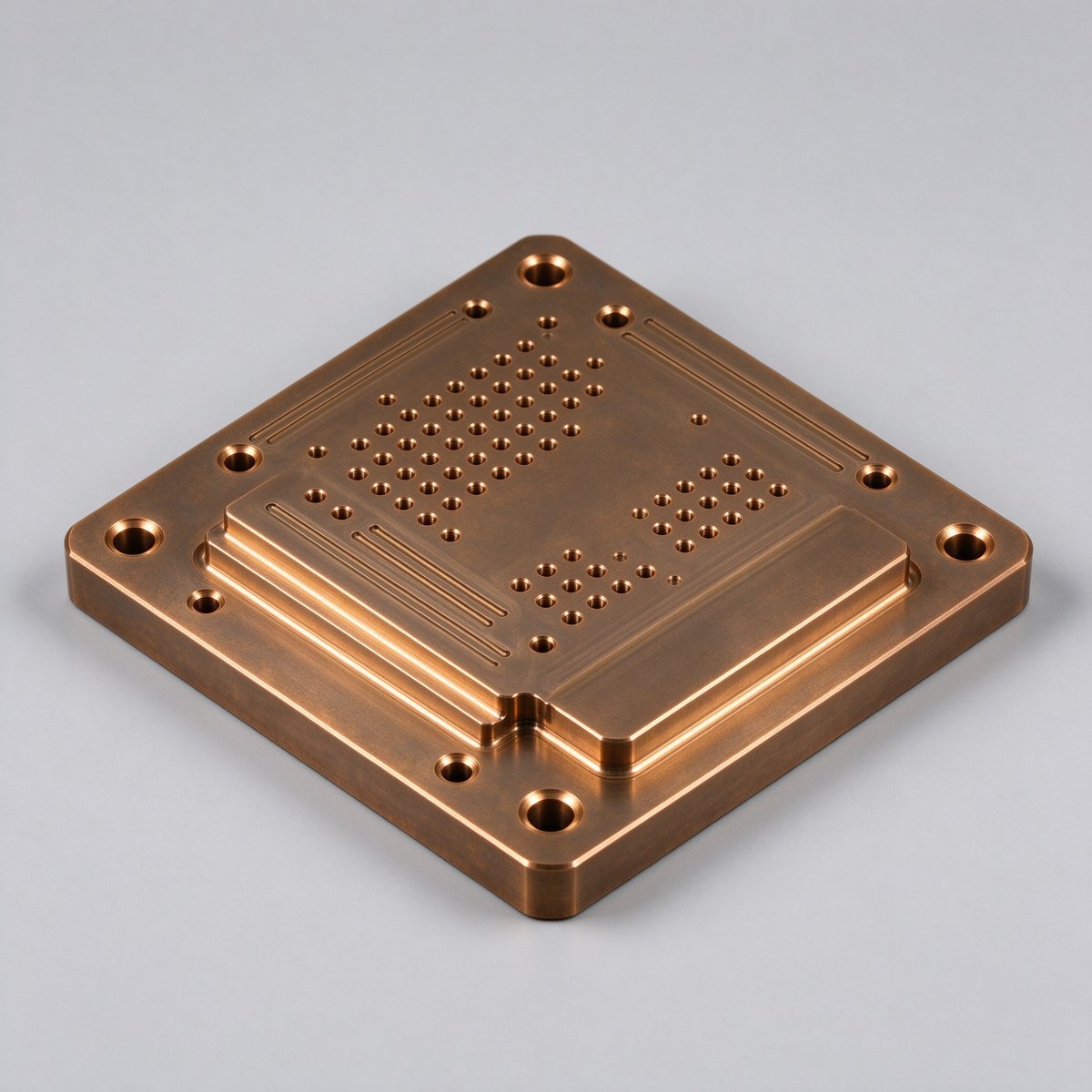 CNC Milled Copper C110 Part