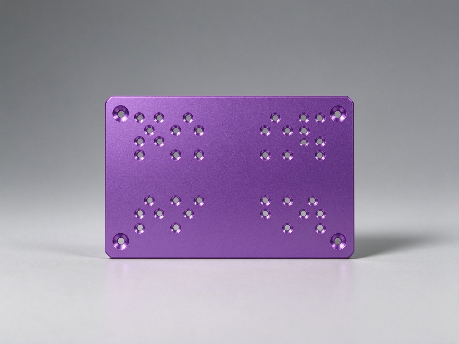 CNC Milled Purple Anodized Aluminum Cover