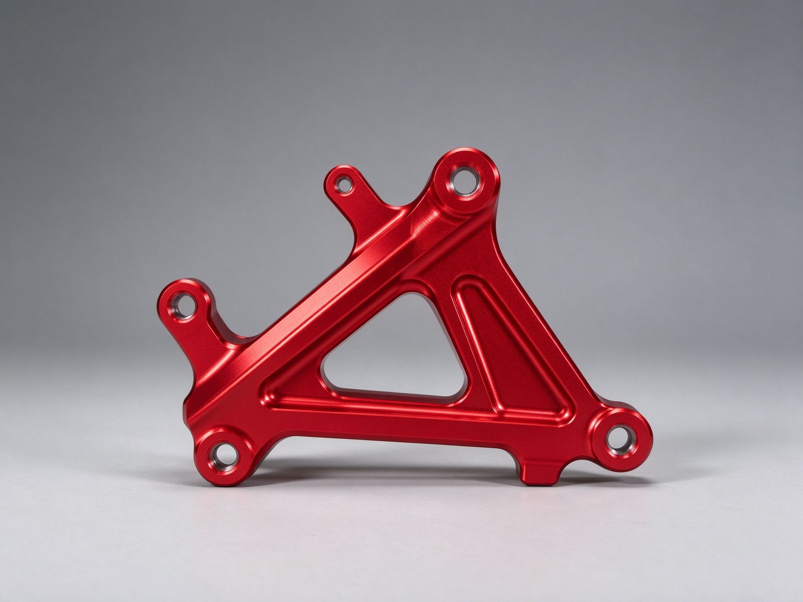 Red Anodized Aluminum E-Bike Modification Bracket