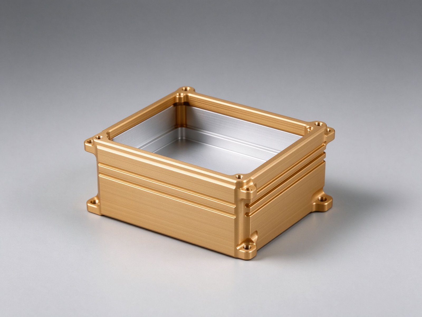 Natural Anodized Aluminum Enclosure