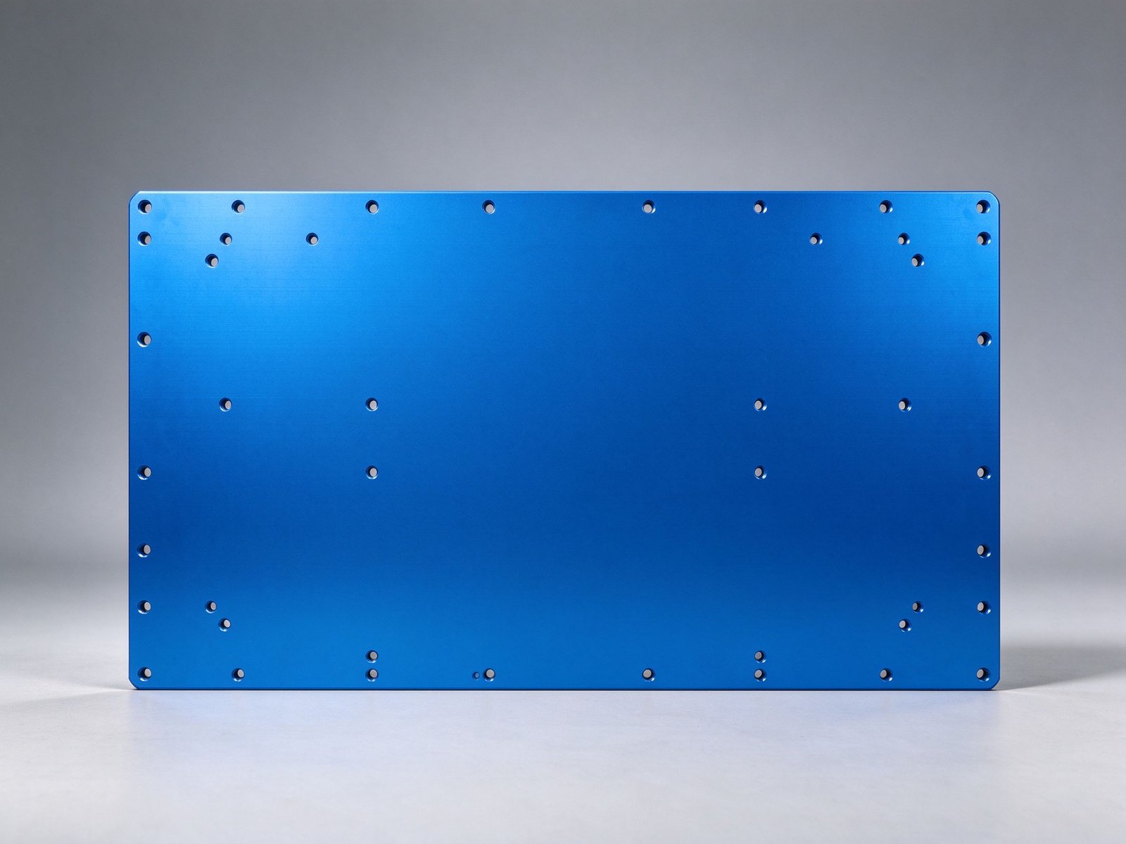 Large Blue Anodized Aluminum Panel