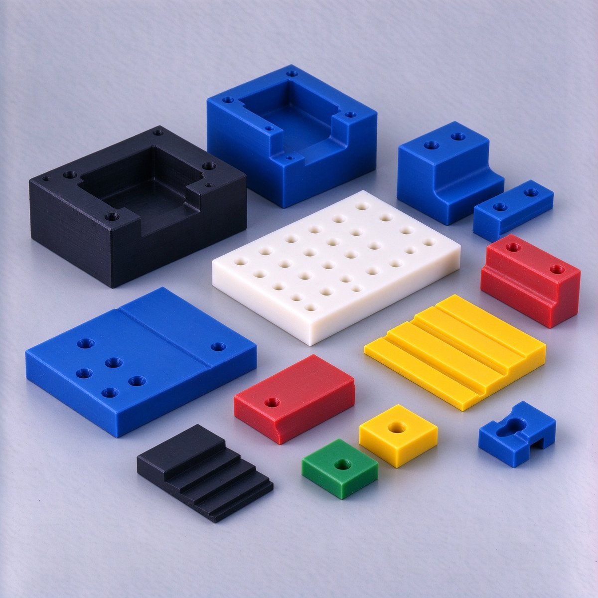 CNC Milled POM Delrin Guide Block