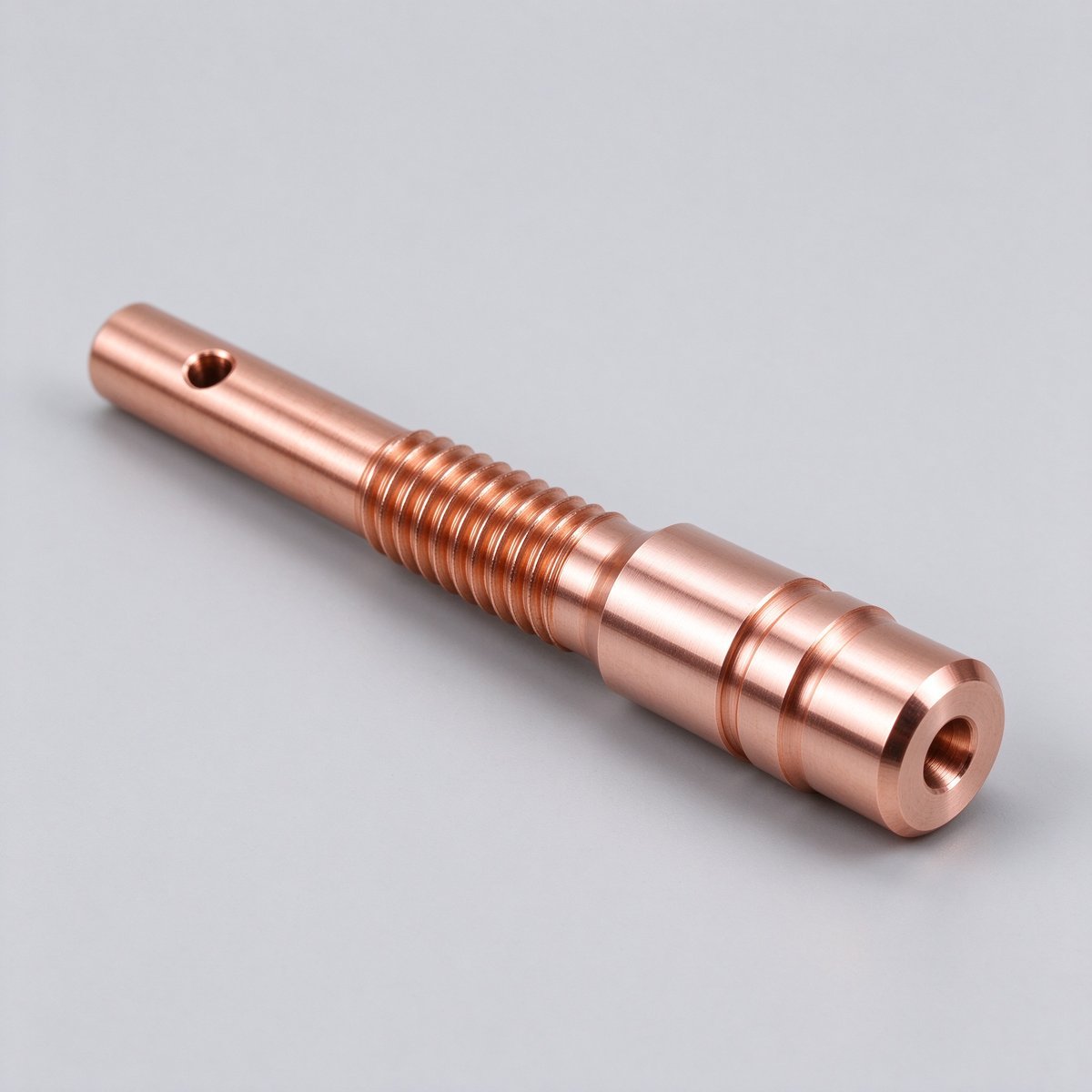 CNC Turned Copper C110 Stud