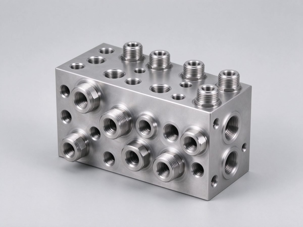316 Stainless Steel Hydraulic Valve Block