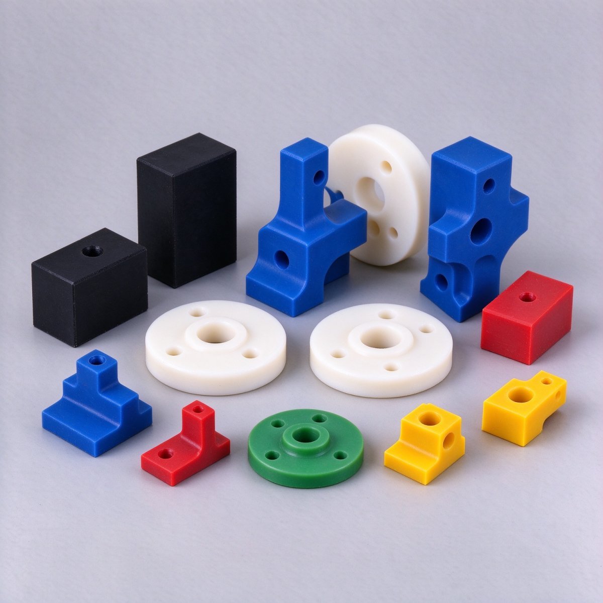 Nylon PA CNC Milled Spacer