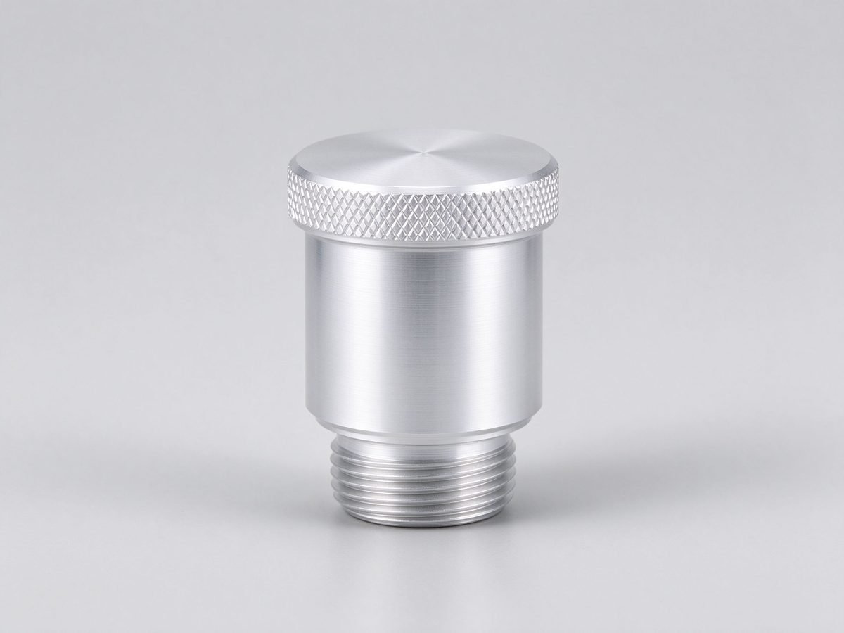 CNC Turned Knurled Sensor Housing