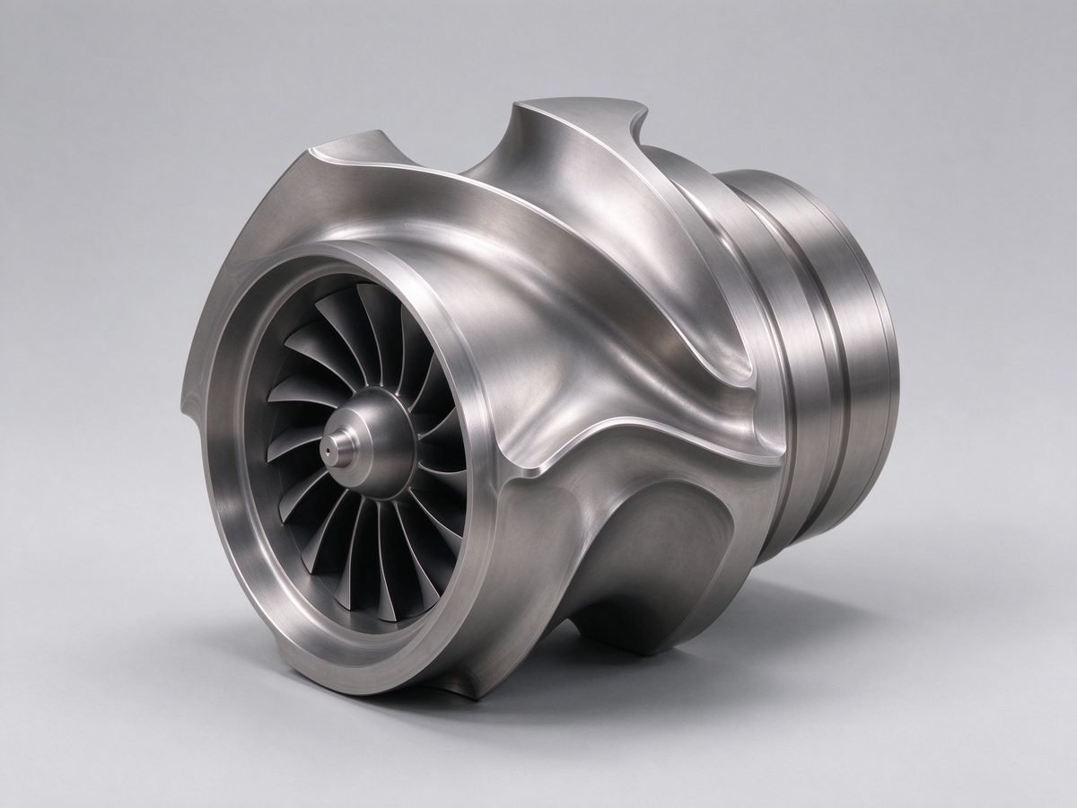 5-Axis Titanium Turbine Component