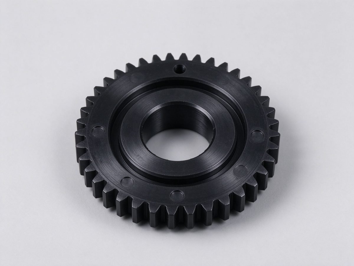 Black POM Delrin Gear