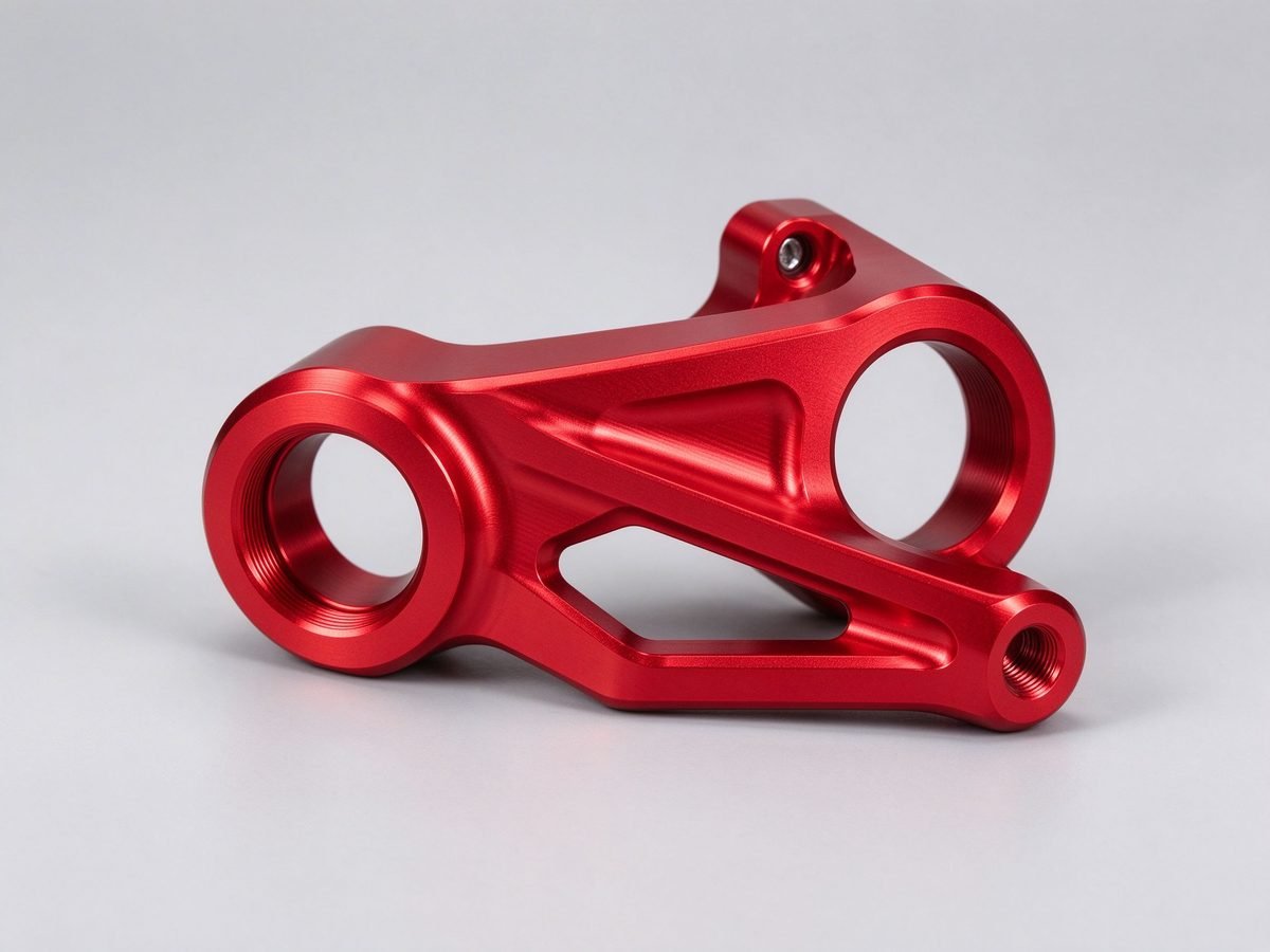 5-Axis Red Anodized Aluminum Yoke