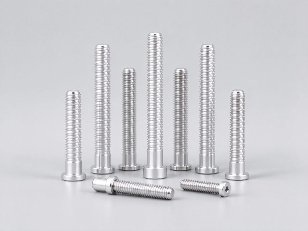 CNC Turned Aluminum Threaded Posts