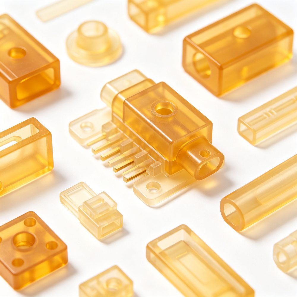PEI (Ultem) Amber Insulating Parts
